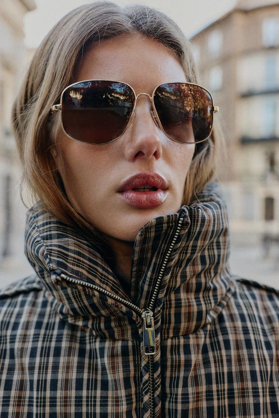 Estee Plaid Puffer Anorak