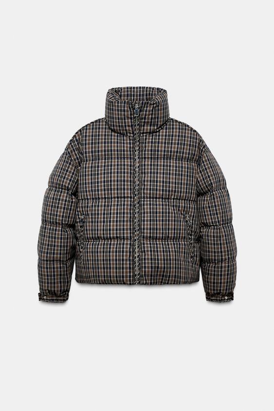 Estee Plaid Puffer Anorak