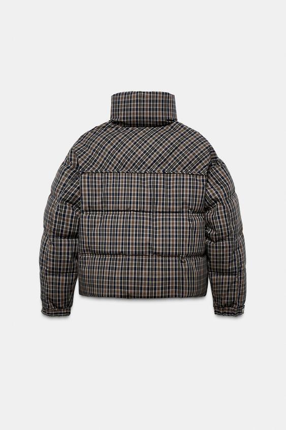 Estee Plaid Puffer Anorak