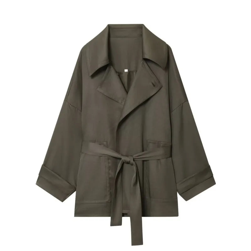 Estee Lily Trench Wide Leg Set