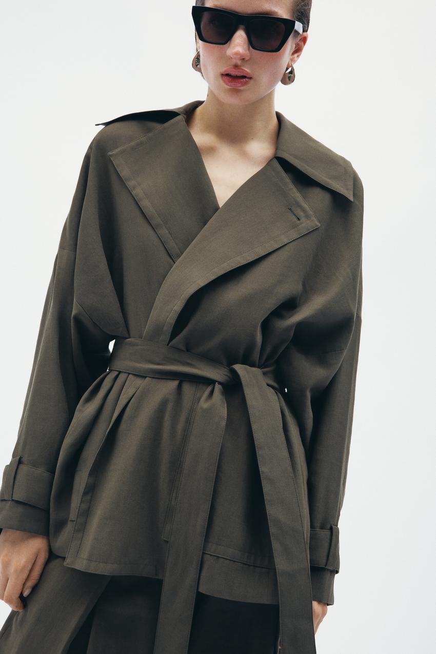 Estee Lily Trench Wide Leg Set