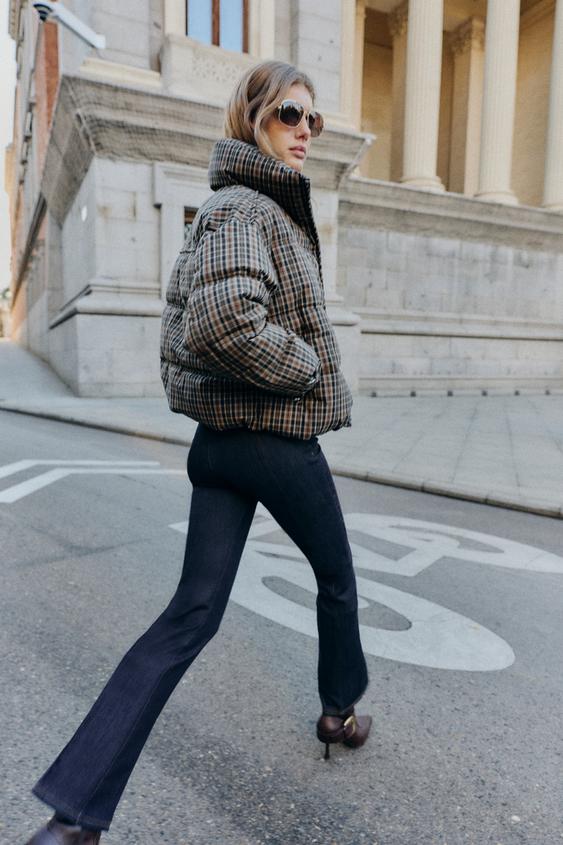 Estee Plaid Puffer Anorak