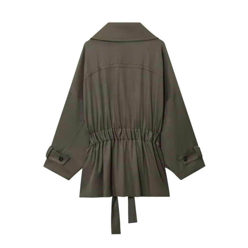 Estee Lily Trench Wide Leg Set